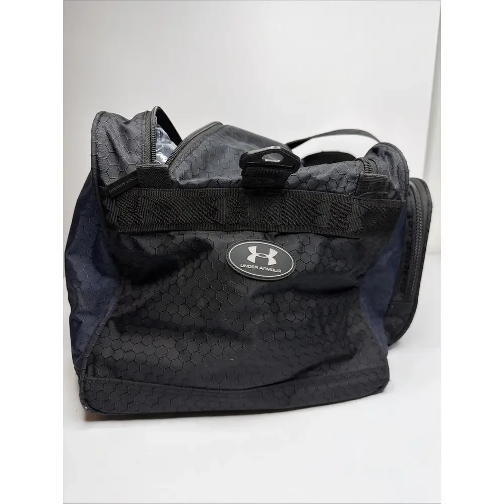 Under Armour Navy Blue Undeniable Medium Duffle Travel Gym Sports Bag Excellent